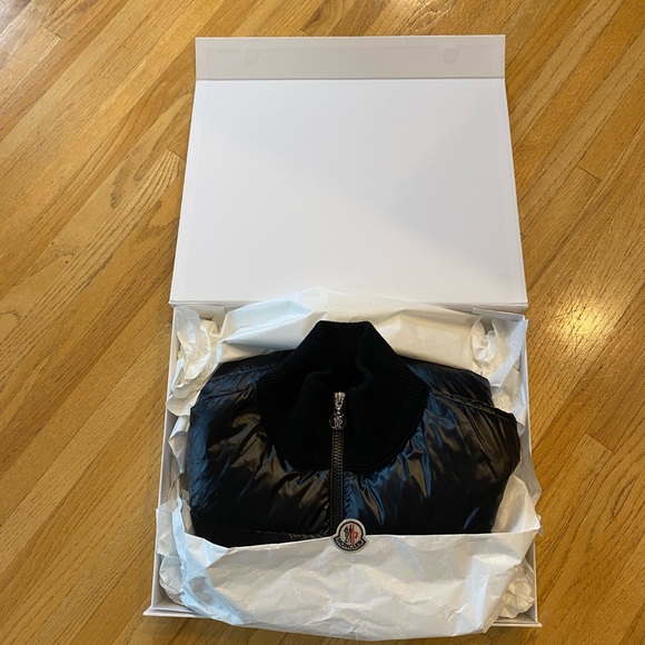 Moncler Black Quilted Padded Cardigan - Women's Size Medium - Picture 9 of 9